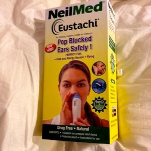 NIB NeilMed Eustachi Ear Pressure Pop Blocked Ears Safely Drug Free Cold & Flu